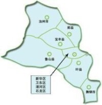 平頂山市地形圖