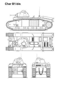 B1 bis重型坦克線圖