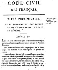 1804年原版《民法典》的首頁