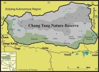 羌塘自然保護區地圖