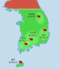 朝鮮戰爭前游擊隊的出沒地區