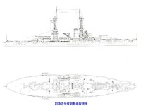 內華達號戰列艦兩視線圖