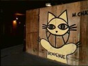 巴黎牆上的貓